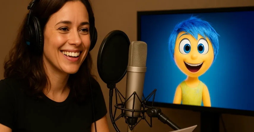 Bastidores dublagem brasileira Divertida Mente 2 Miá Mello