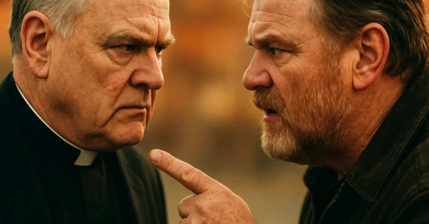Incidente John Michael McDonagh Brendan Gleeson padre ameaça