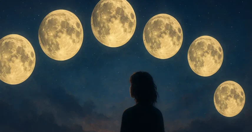 Sonhar com 5 luas no céu: mistérios, revelações e destino