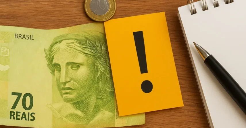 Sonhar com 70 reais: pequenos ganhos, avisos e organização