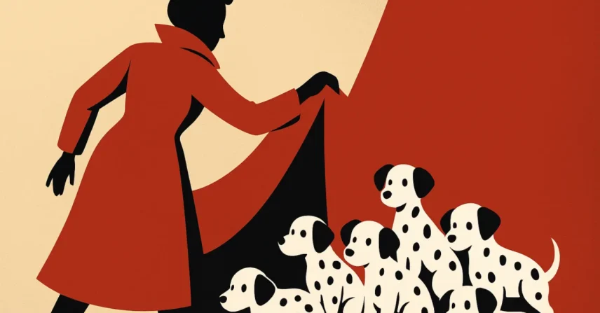 101 Dálmatas (1961) Disney: Cruela DeVil, Filhotes e Casaco!