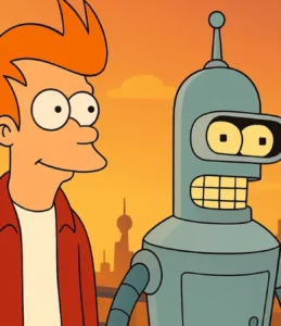 Futurama (1999): Fry e Bender em Uma Aventura no Futuro!