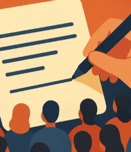 Como escrever algo coletivo