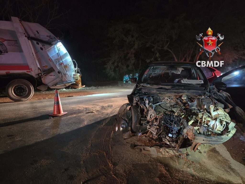 Acidente na DF-440 deixa condutora ferida em Sobradinho