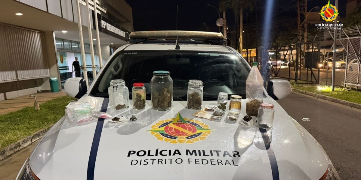 Cheiro forte de maconha leva PMDF a prender suspeito por tráfico em Ceilândia