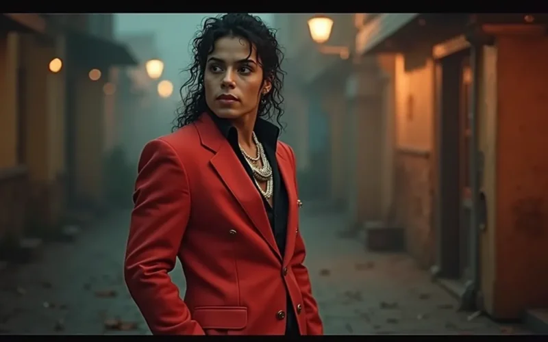 Como o figurino do filme de Michael Jackson foi recriado