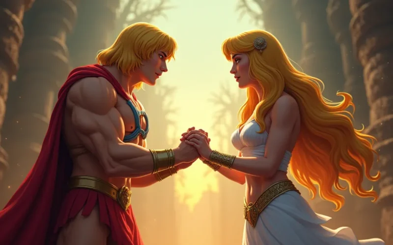 A relação entre os desenhos de He-Man e She-Ra no universo